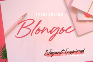 Blongoc Script: A Handwritten Font for Creative Makers