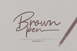 Brown Pen Script Adds Personality to Real Branding Projects