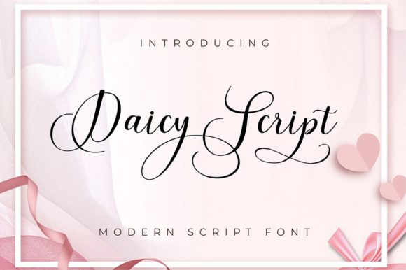 Daicy Script: A Modern Script Typeface for Web Projects