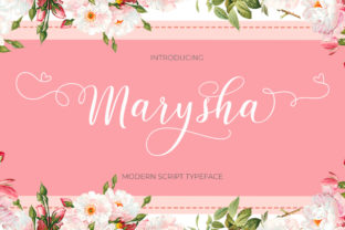 Marysha Script: A Feminine Font for Editorial Work