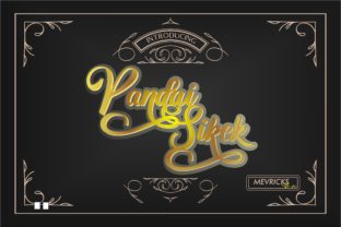Pandai Sikek Script: A Hand-Lettered Font Inspired by Woven Fabric