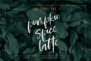 Pumpkin Spice Latte Typeface: A Bold Script Font Review