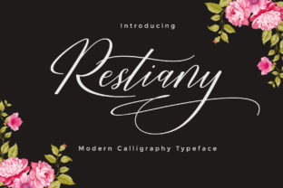 Restiany Script: A Handwritten Calligraphy Font for Handmade Product Makers