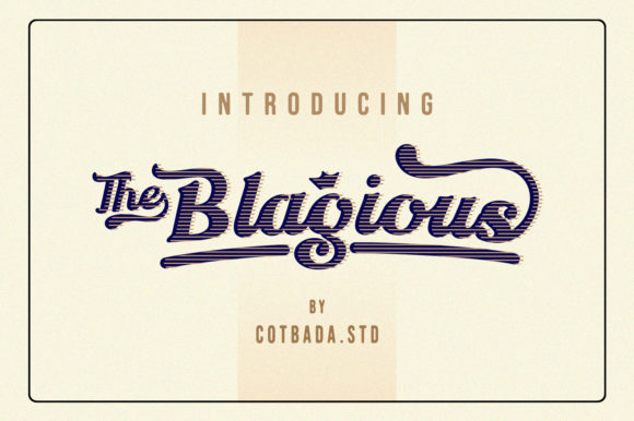 The Blagious Script: A Handwritten Font for Small Business Branding
