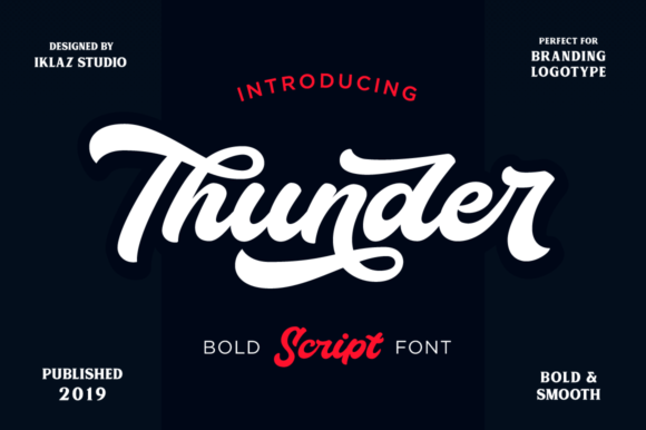 Thunder Script: A Bold Script Font for Digital Branding