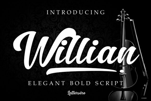 Willian Script: A Bold Script Font for Brand Designers